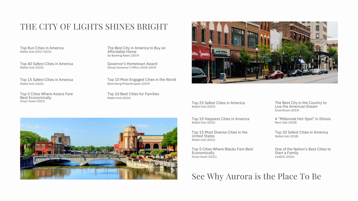 The City of Aurora, IL fact sheet